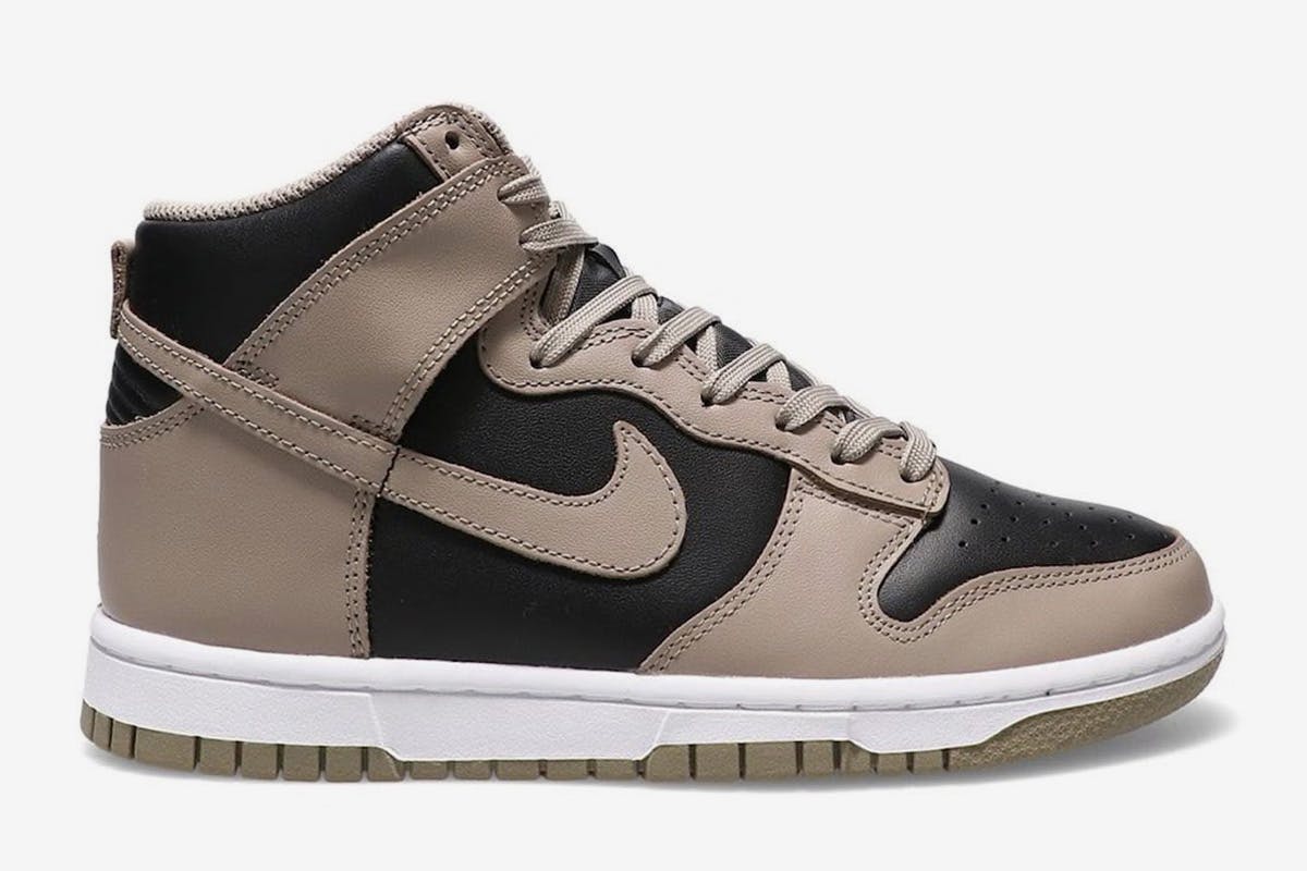 brown nike dunks high